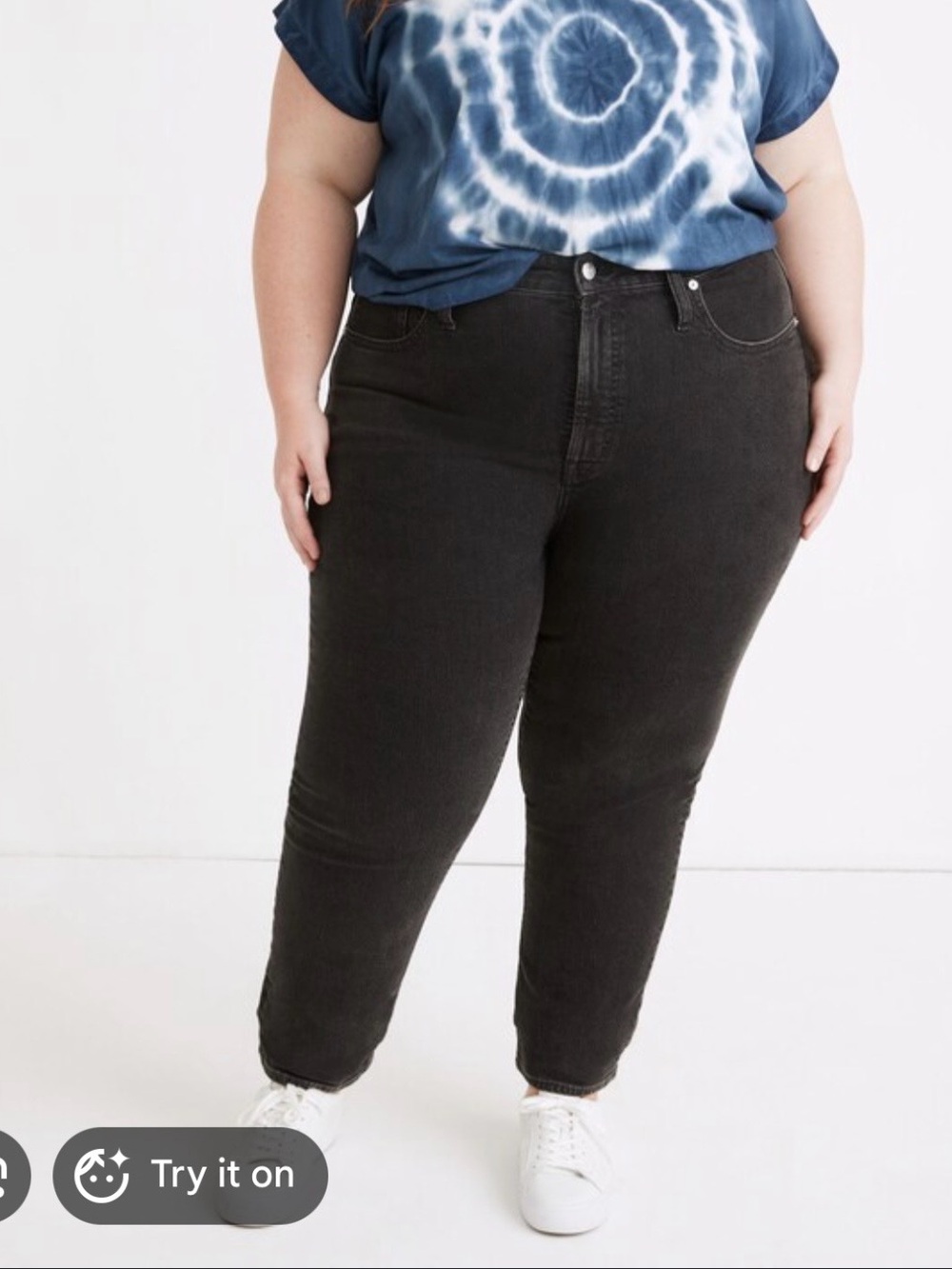 Madewell Curvy Perfect Vintage Straight High-Rise Black Jeans